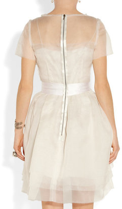 Lanvin Layered Silk-organza Dress - Off-white