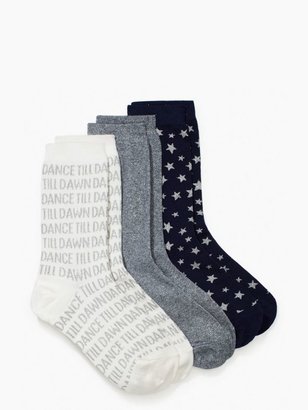 Kate Spade Dance till dawn socks trio gift set