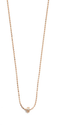 ginette_ny Mini Tube & Diamond Sautoir Necklace