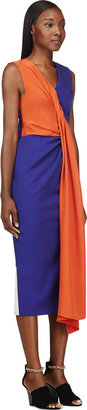 Roksanda Orange & Indigo Draped Naisha Dress