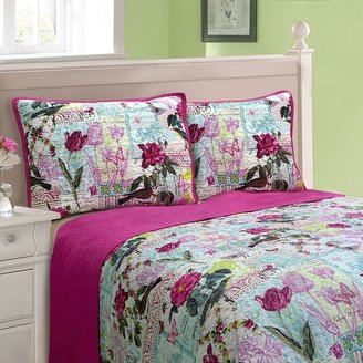 Isabella Collection rose reversible quilt - king
