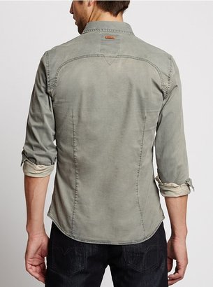 GUESS Eddison Long-Sleeve Slim-Fit Shirt