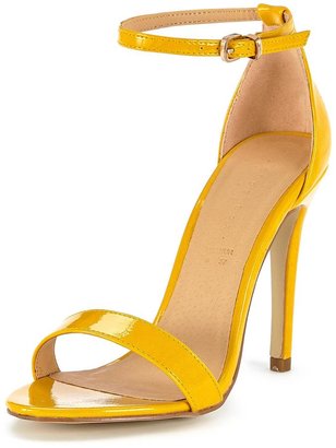 Shoebox Shoe Box Isabella Ankle Strap Minimal Heeled Sandals - Yellow