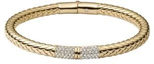 Michael Kors Gold-Tone & Braided Brass Bangle Bracelet