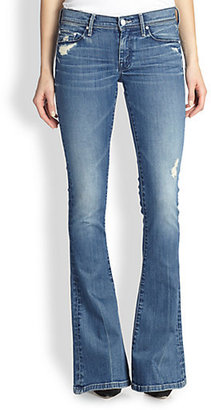 Mother The Cruiser Distressed Flare Jeans