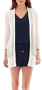 JCPenney a.n.a Long-Sleeve Open-Front Cardigan