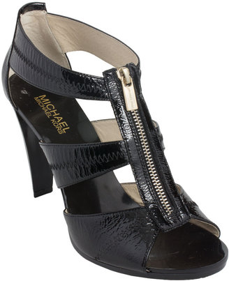 MICHAEL Michael Kors Berkley Patent Leather T-Strap Sandals