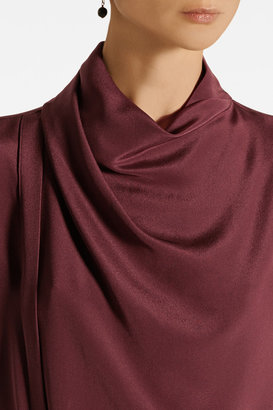 Derek Lam Belted wrap-effect silk dress