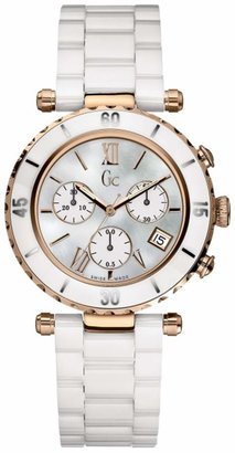 GUESS Collection Women's I47504M1 White Ceramic Quartz Watch with Dial