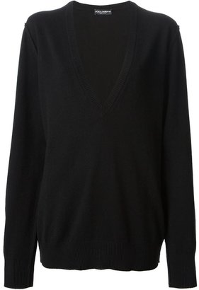 Dolce & Gabbana low v-neck sweater