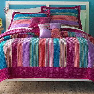 JCPenney Seventeen Dazzle Me Striped Quilt