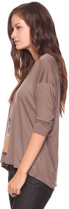 Forever 21 3/4 Slv Jersey Tunic