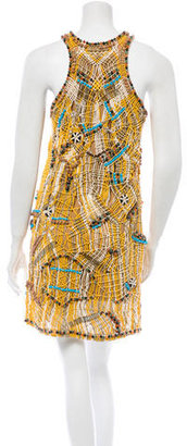 Diane von Furstenberg Emellished Crochet Dress