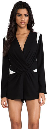 Finders Keepers Loose Yourself Long Sleeve Playsuit