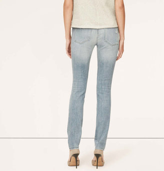 LOFT Tall Modern Skinny Jeans in Rip & Repair Coastal Blue
