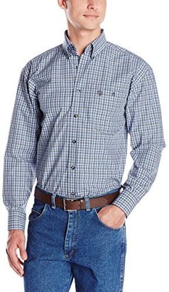 Wrangler Men's Big-Tall George Strait Collection Checkered Button-Front Shirt