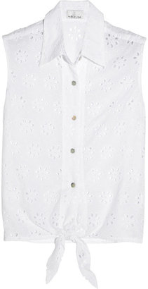 Miguelina Nelline broderie anglaise cotton top