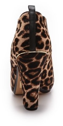 Michael Kors Collection Lacy Leopard Haircalf Booties