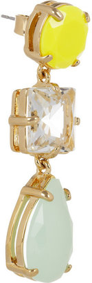 J.Crew Island gold-tone crystal earrings