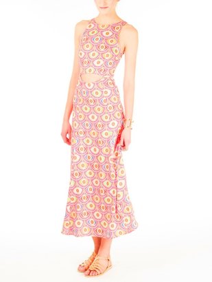 Mara Hoffman Waist Cutout Tea Length Dress