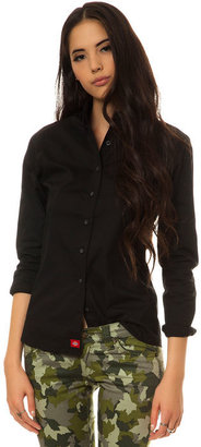Dickies The Long Sleeve Button Down Shirt in Black