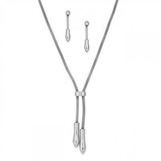 J by Jasper Conran Designer peardrop lariat necklace and earring set