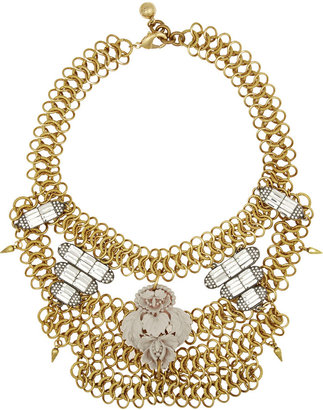 Lulu Frost Rita gold and silver-plated crystal necklace