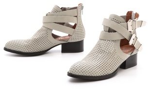 Jeffrey Campbell Everly Perf Buckled Booties