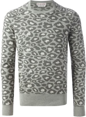 Michael Bastian leopard print sweater