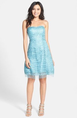 Adrianna Papell Lace Fit & Flare Dress