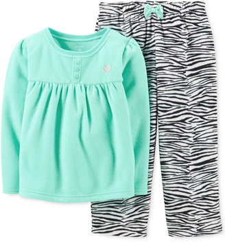 Carter's Baby Girls' 2-Piece Zebra Pajamas