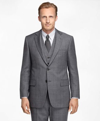 Brooks Brothers Madison Fit Sharkskin Deco Three-Piece 1818 Suit