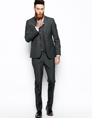 ASOS Slim Fit Suit Pants In Dogstooth