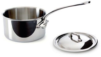 Mauviel M'cook Stainless Steel Saucepan with Lid, Stainless Steel Handle