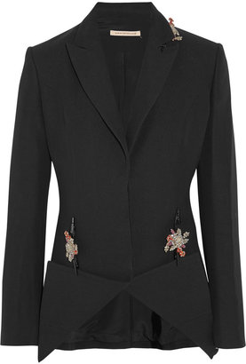 Christopher Kane Embellished crepe jacket
