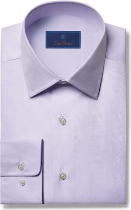 David Donahue Regular Fit Cotton Oxford Dress Shirt