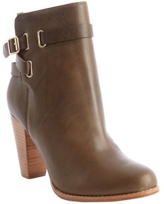 Joie khaki leather 'Easton' ankle boots