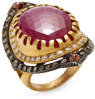 Evie Ruby & Diamond Ring