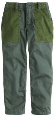 J.Crew Boys' contrast utility pant in straight fit