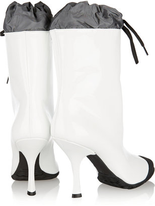 Miu Miu Patent-leather and shell boots