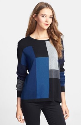 Vince Camuto Colorblock Oversize Sweater