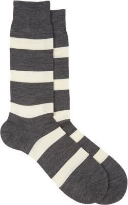 Richard James Stripe Mid-Calf Socks