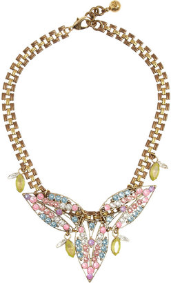 Lulu Frost Gold-plated Swarovski crystal necklace