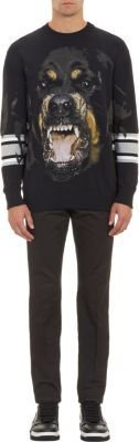 Givenchy Rottweiler Varsity-Stripe Sweater