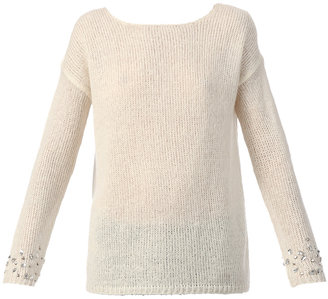 Vila Jumpers - nes knit top - White / Ecru white