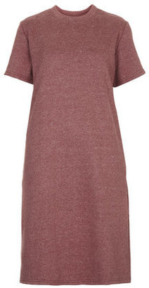 Topshop Womens **Oversized Midi T-Shirt Dress by The Whitepepper - Burgundy