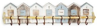 CREATIVE CO-OP 'Beach House' 10-Hook Wooden Wall Plaque