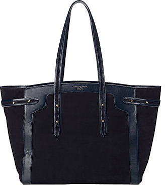 Aspinal of London Marylebone Light Leather Tote Bag
