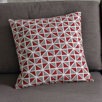 west elm Hand-Blocked Cotton Harlequin Pillow Cover