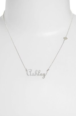 Argentovivo Personalized Script Name with Heart Necklace